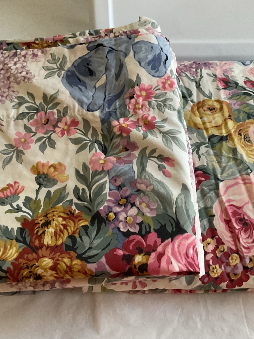Ralph Lauren Queen Sheet Set- 2Pcs NEW “Allison” VTG Floral Cottagecore 1987